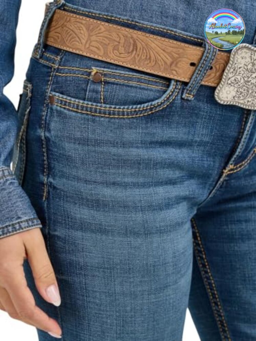 Wrangler Cash Mid Rise Boot Cut Ultimate Riding Jean - Picture 3 of 6